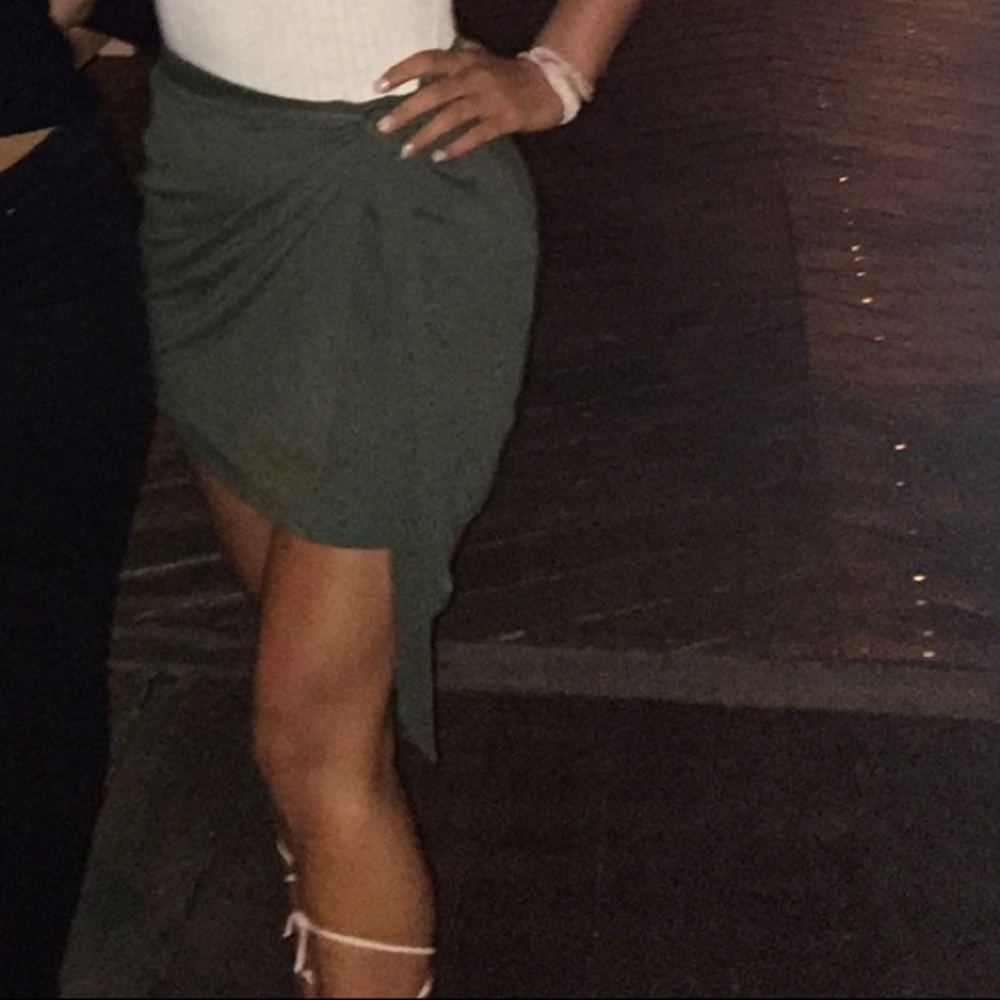 Green skirt
